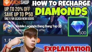 PAANO MAG RECHARGE NG DIAMONDS SA KACHISHOP GAMIT ANG GCASH | STEP BY STEP | MOBILE LEGENDS