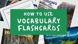 How to Use Vocabulary Flashcards - Preparing for the 11 Plus Exams