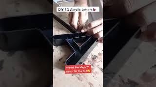 DIY 3D Acrylic Letters/How to make 3d acrylic letters #diy #acrylic #led #3d #3dletters #3dsignage