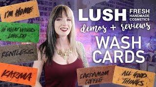 LUSH Cosmetics Wash Cards