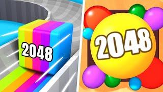 Satisfying Games: Tube Jelly Slide, 2048 Marmalade  -  Number Gameplay Mobile Android, iOS