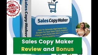 Sales Copy Maker Review: The Perfect Sales Copy Generator Software for Beginners.