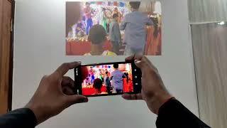 HD Video Projector, deewar par video kaise dekhye mobile se, Mobile ke video ko deewar par dekhe