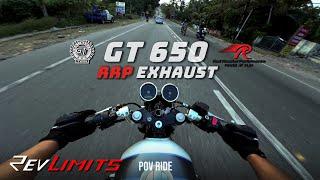 RE Continental GT 650 - RRP Exhaust | City ride #POVRide #201 | RevLimits | #redrooster