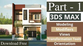 3DS MAX Modeling | House Design in 3ds max | Part -1 (House Design)