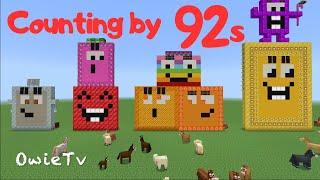 Counting by 92s  Song | Minecraft Numberblocks | Skip Counting Songs for Kids