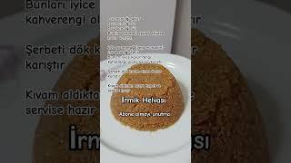 İrmik Helvası #tatlı #irmiklisütlütatlı #tarif #şerbetltatlı #yemek #food #turkishfood