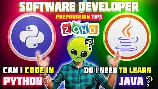 Zoho software developer Interview Preparation | Can I use python in Zoho coding Rounds?