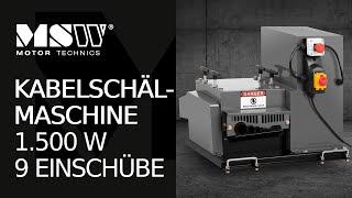 Kabelschälmaschine MSW Motor Technics MSW-WIRESTRIPPER-002-1500 | Produktpräsentation