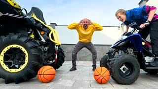 ПОТУЖНИЙ БАХ!!!Джип і КВАДРІКИ проти МʼЯЧІВ. Jeep and ATV vs BALL.