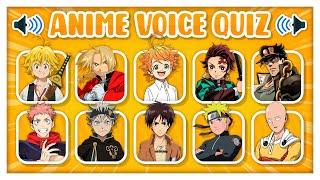 ANIME MAIN CHARACTER VOICE QUIZ ️️ Guess the anime character voice | ANIME QUIZ 