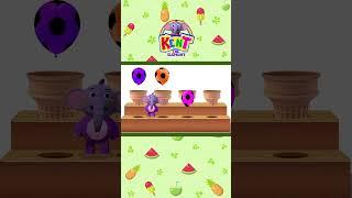 🫐LEARN FRUITS With Soccerball Ice Creams #shorts #kidseducation #kenttheelephant