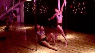 Pole Dance Double - Flora Cheng & Lyssa Morgan performing "Lost Boy"