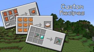 How to make custom crafting recipes