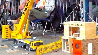 AMAZING RC CRANE COMPLETITION // RC LIEBHERR CRANE // HEAVY HAULAGE RC CRANE TRANSPORT //