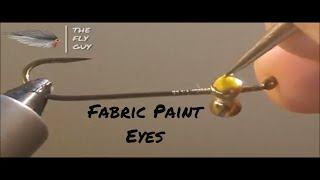 Advanced Fly Tying Tips-Fabric Paint on Dumbbell Eyes