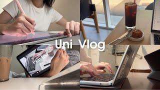 Uni VLOG | productive uni days | projects, studying, part-time job