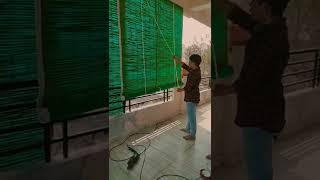 7075376712 how to bamboo net blinds balkani green colour#rknaresh129 #mosquito #andsubscribe#bamboos