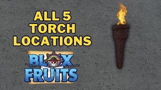 Where To Find Torches for Tushita Puzzle | All 5 Torch Locations | Blox Fruits