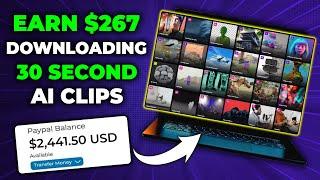 Earn $267 Per Day Downloading 30 Second Video Clips! *FREE Video Clips* | Earn Money Online 2024