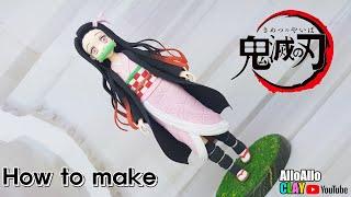 Глиняная фигура┃ Demon Slayer:Kimetsu no Yaiba(Make nezuko)┃глине Учебник