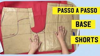 BASE DE SHORTS PASSO A PASSO SEM COMPLICAÇÕES DIY #dicasdecostura #modelagemsobmedida #moldes