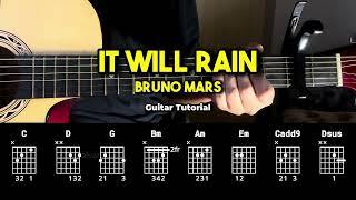 It Will Rain - Bruno Mars | EASY Guitar Chords Tutorial For Beginners (CHORDS & LYRICS)