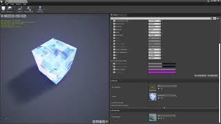 Shining Crystal shader inside Unreal Engine