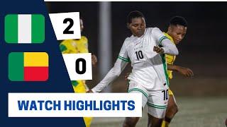 NIGERIA VS BENIN(2-0)-WAFU U17 GIRLS SEMIS-GOALS&HIGHLIGHTS