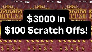  LIVE $3,000 In $100 Scratch Offs To Celebrate 30K Subs! Let’s Go BIG In Texas!