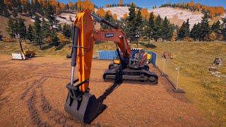 Construction simulator - экскаватор Doosan DX530LC-5B за работой. Погрузка и вывоз грунта.