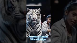 American got talent magic show with white tiger #shorts