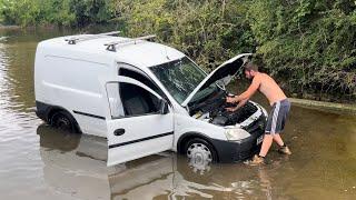 Not A Good Combo!! || Vehicles vs Flooded Ford compilation || #165