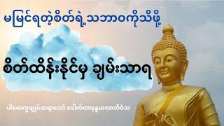 စိတ်ထိန်းနိုင်မှ ချမ်းသာရ တရားတော် | ပါမောက္ခချုပ်ဆရာတော် ဒေါက်တာနန္ဒမာလာဘိဝံသ