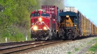 And This Happened While I Filmed a CSX Train! Also a Fast BNSF Train! Big CSX Manifest Train + More!