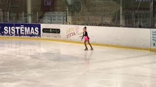 Alisa Pavlova LAT A Elementi 6 year figure skater