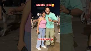 Pick up line challenge #qnavlogs #funny #comedy #pikupline#flirting #reaction #crazyneerajvlogs