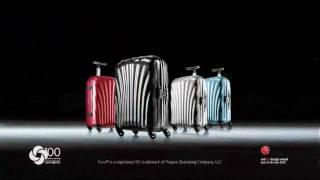 Samsonite Cosmolite: the strongest and lightest Samsonite ever.