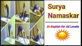 Surya Namaskar Step-by-Step Guide in English with Benefit #Suryanamaskar #morningyoga #sunsalutation