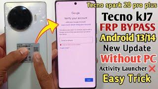 Tecno Spark 20 Pro Plus Frp Bypass Android 13/14 Without Pc | Tecno KJ7 Google Account Unlock 2024