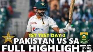 Pakistan vs South Africa Highlights 1st Test2024 Day 2 PAK VS SA