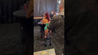 Alexis Fawx drops it like it's hot AVN AWARDS EXPO 2023 Day 1 Resorts World Las Vegas Strip #tkob