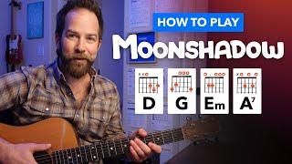 Moonshadow by Cat Stevens • Guitar Lesson with Simplified Intro Riff, Chords, and Strumming