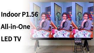 Newly launched Indoor P1.56 All-in-One LED TV Screen #nseled #nseledcloud #nseledeurope