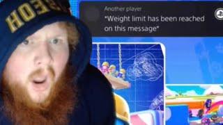 Caseoh gets violated by PlayStation messages for 11 minutes straight