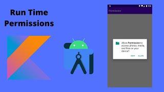 How to ask for run time Permissions in Android App | Android Studio | Kotlin