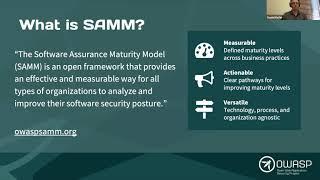 OWASP SAMM 2: Your Dynamic Software Security Journey by Dan Kefer