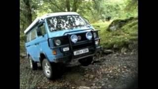 Campervanculture.com VW Syncro  in Wales  Green Laneing.