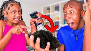 "NOBODY’S SAFE" |SISTER makes BROTHER HAIR FALLOUT EP. 3 (SHOCKING)| Kota Cake