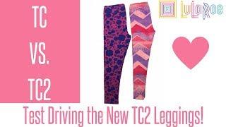 LuLaRoe TC2 Leggings Comparison to TC! PLUS SIZE fit!